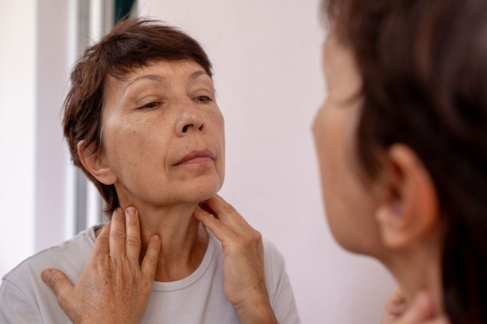 woman looking to improve her jawline and neck without looking overdone